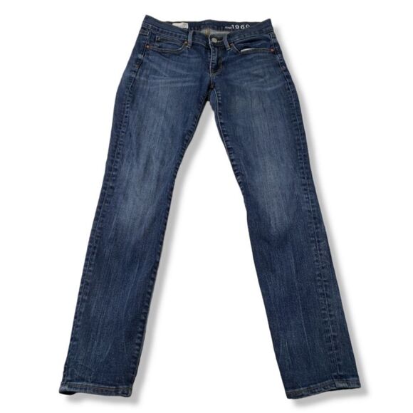 Gap Jeans Size 26r Women's Gap 1969 Legging Jean Stretch Blue Denim Skinny Jeans - Picture 1 of 6